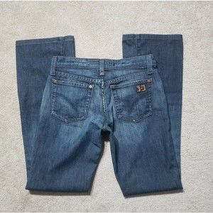 Joe's Jeans Size 24 Jag Boot Cut Low Rise Denim Blue Pants Women